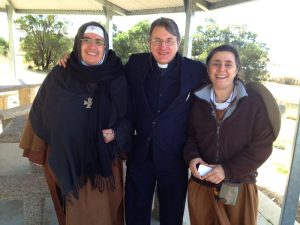 Mother Agnes and Sister Carmel on the way to Canberra