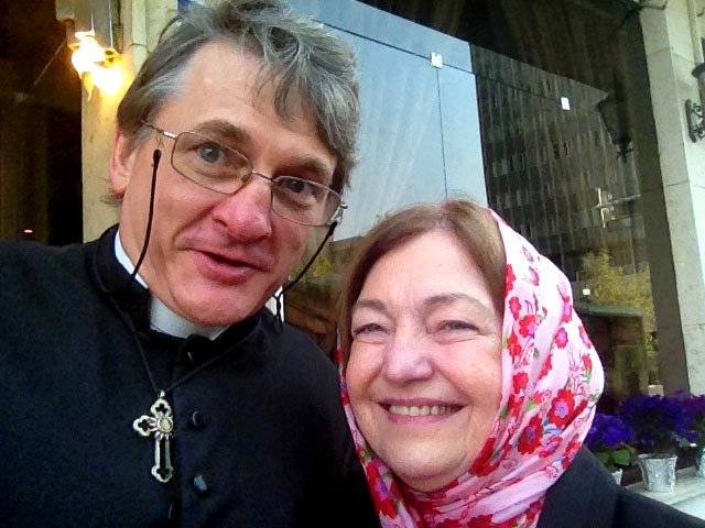 meeting up with Mairead Maguire in Tehran