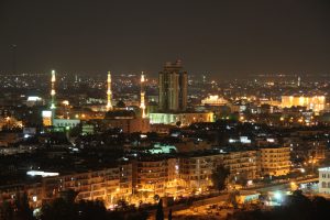 Before the carnage ... Aleppo at night